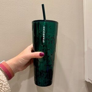 Starbucks Siren Core Green Scales Spotted 24 oz Tumbler